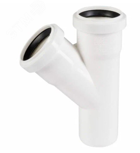 Тройник для малошумной канализации 40x40 мм 45 град.