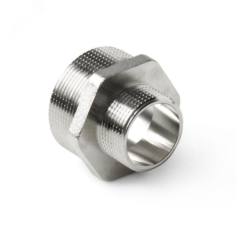 Ниппель латунный резьбовой переходной, Н 1/2 x 3/8