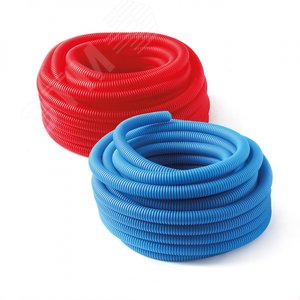 Труба гофрированная 43 синяя, для трубы 32, бухта 30м