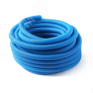 Труба гофрированная 25 синяя, для трубы 16, бухта 50м