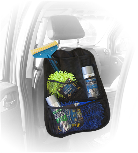 bag-028 Органайзер на спинку переднего сиденья автомобиля, черный
