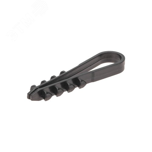 Дюбель-хомут нейлоновый 5-10 мм, круглый, черный (100 шт/уп)