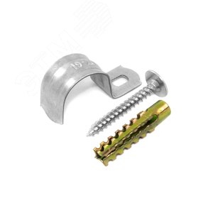 Комплекты для крепления ОКЛ с использованием      самореза, дюбеля и скобы СМО 16-17 (100 шт)