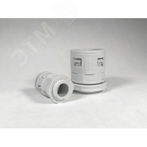 Муфта вводная для гофрированных труб серая ВМ-ГТ-16