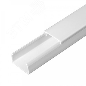 Кабель-канал белый 2-й замок в п/э 25х16 мм (50 м/уп) Промрукав