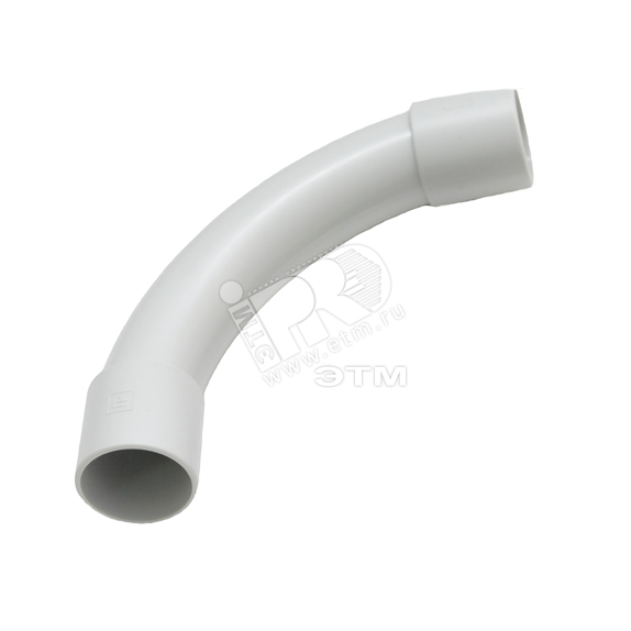 Уголок соединительный плавный 90 град. D25мм для т