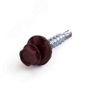 Саморез 4,8х28 кровельный RAL 3005 красный (1000 шт/уп)