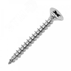 Саморез универсальный острый с потайной головкой 3x25 цинк (1000шт/уп)