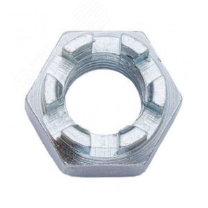 DIN 937 Гайка М20 17Н ZN низкая корончатая        оцинкованная