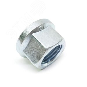 DIN 6331 Гайка М12 10 ZN шестигранная высокая с   фланцем оцинкованная