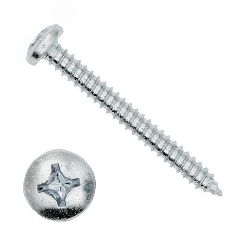 DIN 7981 Винт 4.2х70 C-H ZN самонарезающий с      полукруглой головкой крестообразный шлиц          оцинкованный