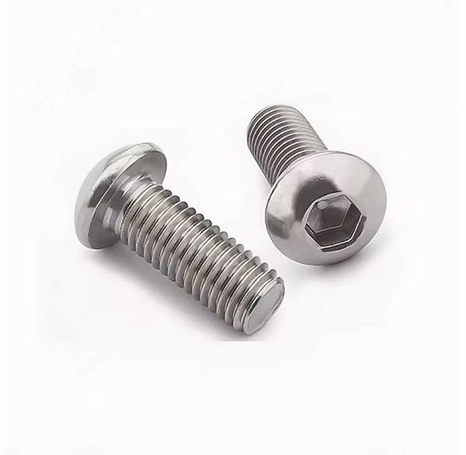 Винт ISO 7380-1 М5х12 10.9 А2К с полукруглой      головкой и внутренним шестигранником оцинкованный
