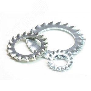 Шайба DIN 6798А 10 ZN стопорная зубчатая с        наружными зубьями