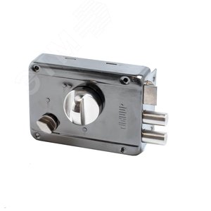 Замок накладной цилиндровый для деревянных дверей, АЛЛЮР LT600 BN-R серый