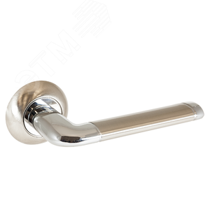 Ручка на круглой накладке (комплект). АЛЛЮР АРТ   ПОЛО SN/CP (1582) никель матовый