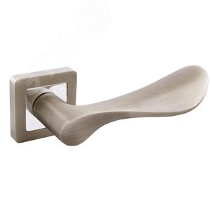 Ручка на квадратной накладке (комплект). АЛЛЮР АРТКИАНУ MAB (2530) бронза матовая