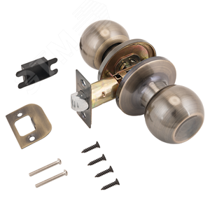 Ручка-защелка для межкомнатных дверей, СТАНДАРТ 607 PS AB бронза