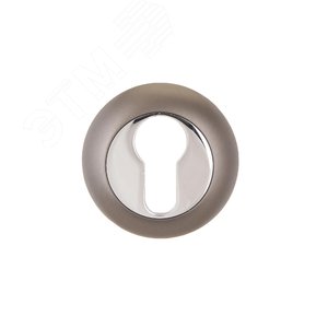 Накладка декоративная (комплект) под цилиндровый механизм замка, АЛЛЮР АРТ ET-R1 MBN (3242) графит