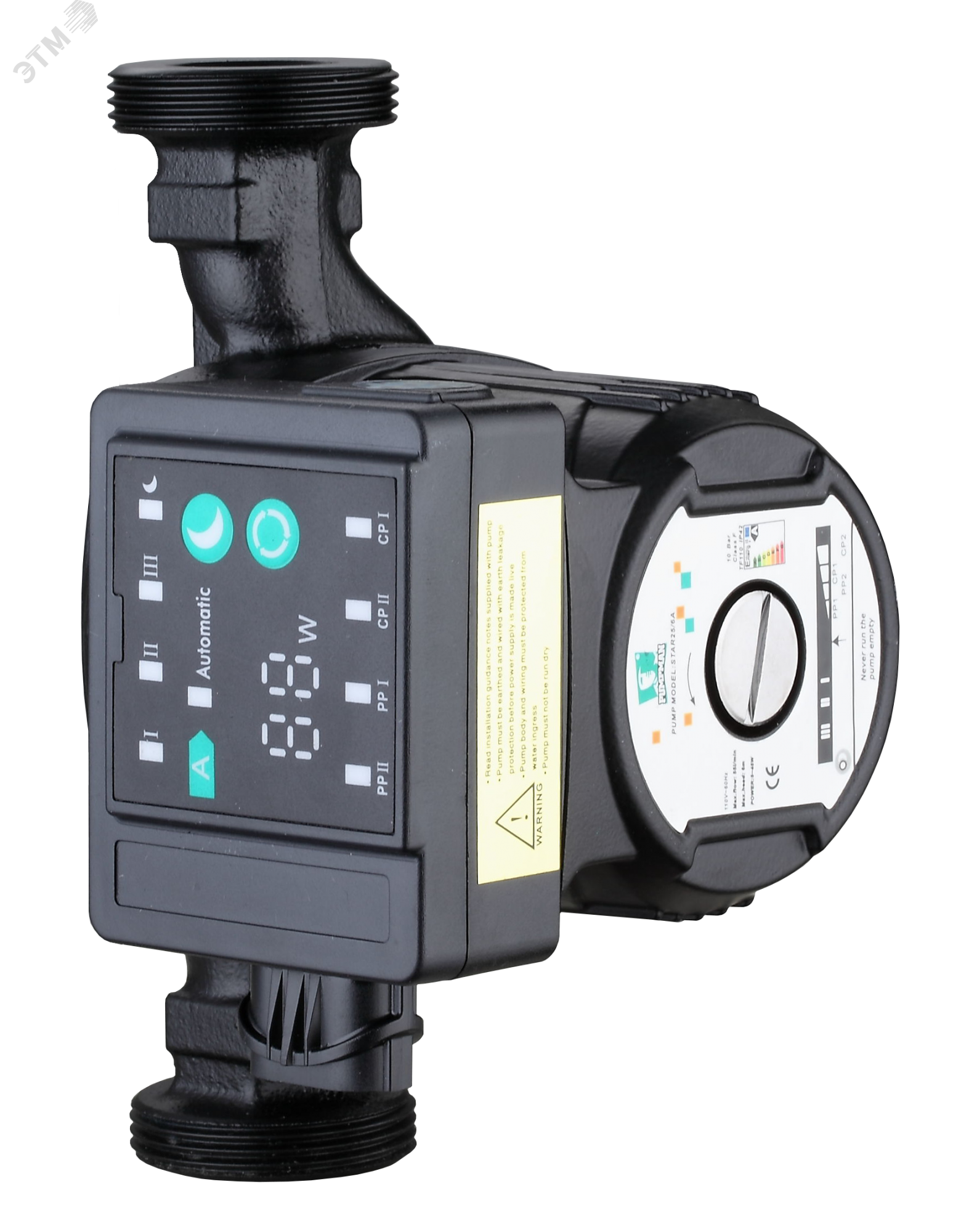 насос циркуляционный, 180мм, напор 6м, с гайками и кабелем