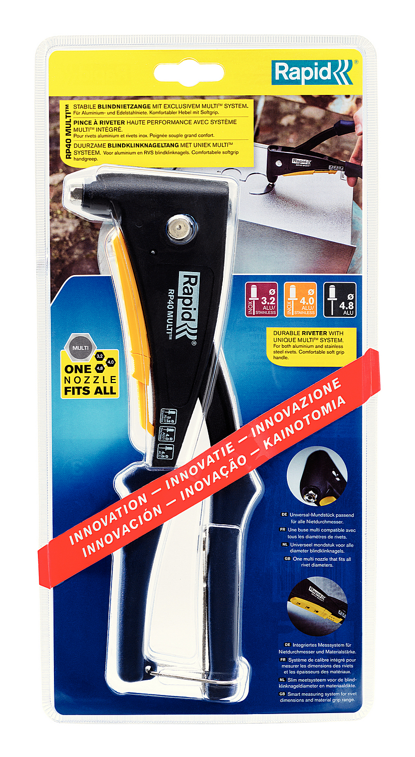 RAPID RP40 Multi, 3.2 мм, 4.0 мм, 4.8 мм, универсальный заклепочник (5001139)