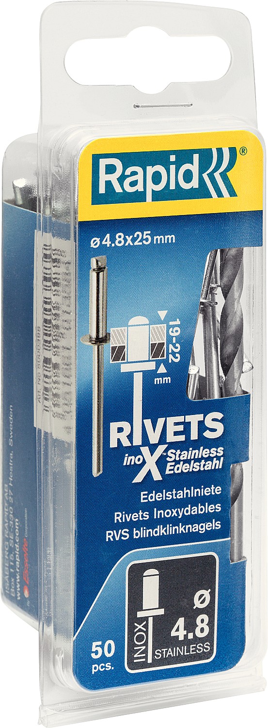 RAPID 4.8 х 25 мм, 50 шт, нержавеющая заклепка (5000398)