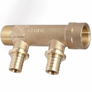 Гребенка распределительная на две трубы R/Rp 3/4-16 RX++