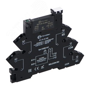 Интерфейсный модуль твердотельного реле 230В AC/DC выходная цепь 1НО 2А, 48-280В AC, пружинные зажимы