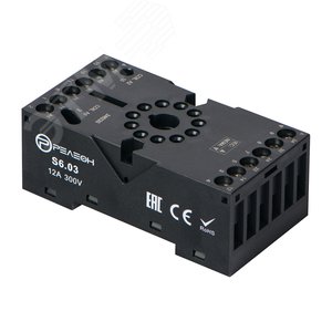 Розетка для реле RP6.13 и модуля PM9, 12А