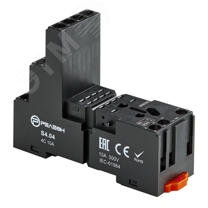 Розетка для реле RP4.34 и модуля защиты и индикации PM8, 10А