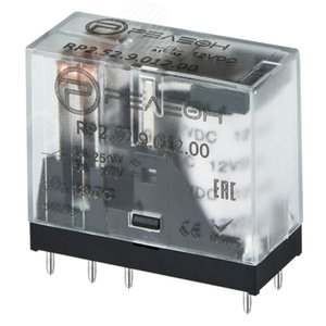 Миниатюрное промежуточное реле, 2 перекидных контакта 5А, 24В DC