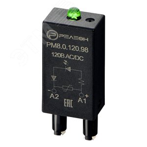 Модуль индикации и защиты, LED + Варистор (120В AC/DC)