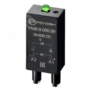 Модуль индикации и защиты, LED + Диод (+ A1) ( 28-60В DC)
