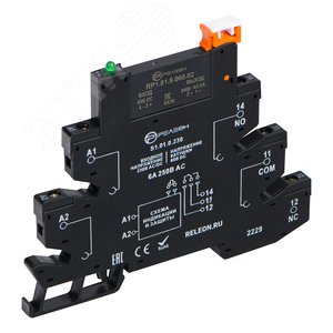 Интерфейсный модуль твердотельного реле 230В AC/DC выходная цепь 1НО 2А, 48-280В AC, переключение через 0, винтовые зажимы