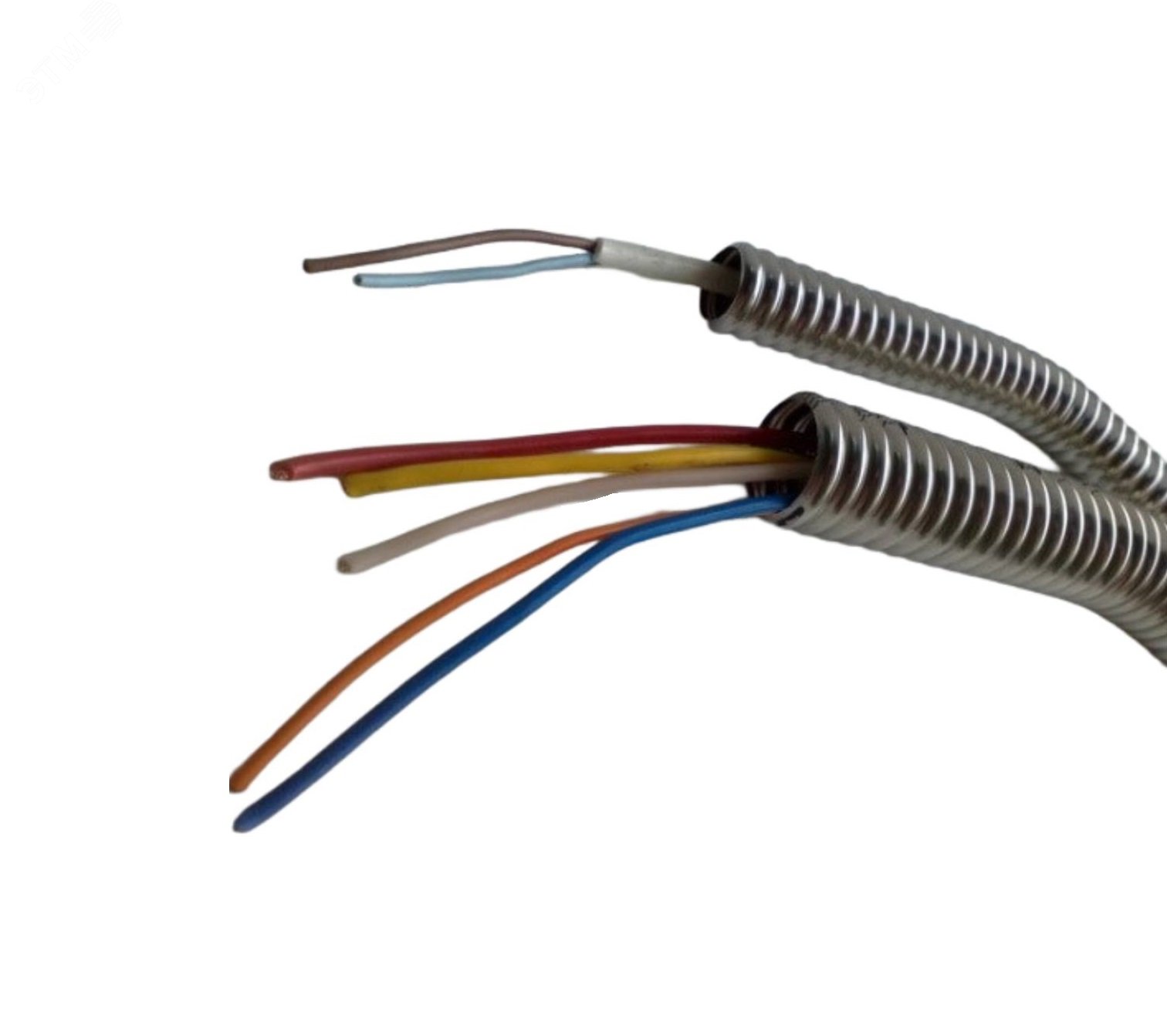 Кабель для камеры Релион-Н-50 в металлорукаве из нержав. стали с покрытием, 1м