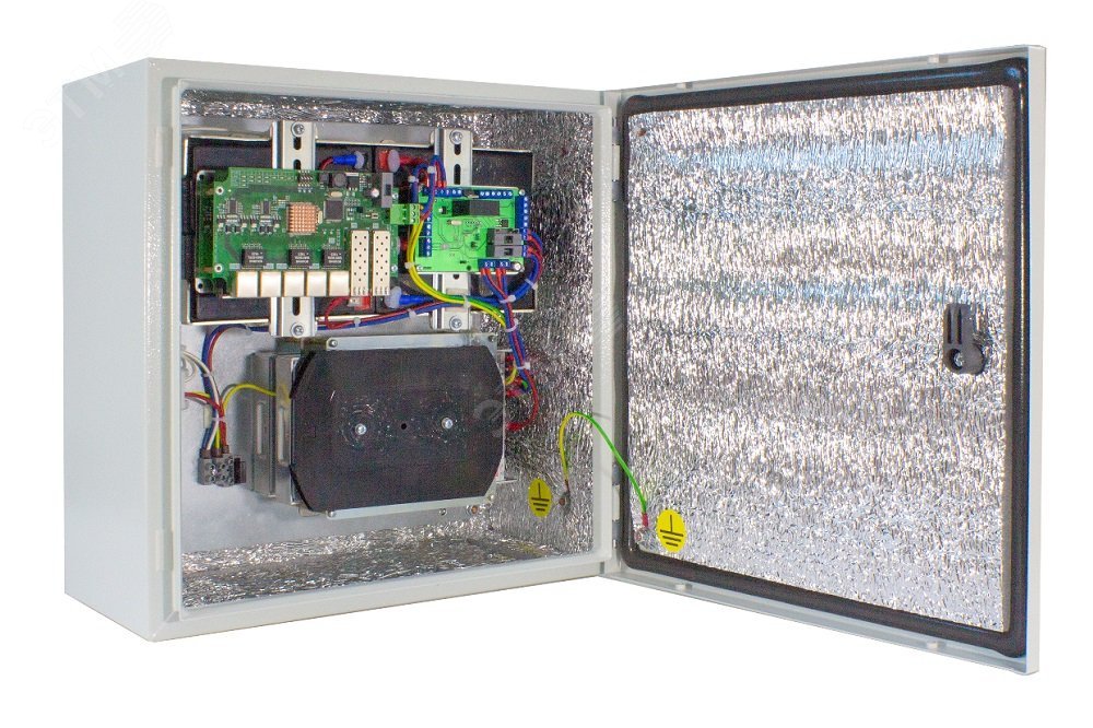 Коммутатор уличный 2хSFP 8хPoE+ 10/100 Base-Tx, 480Вт, UPS