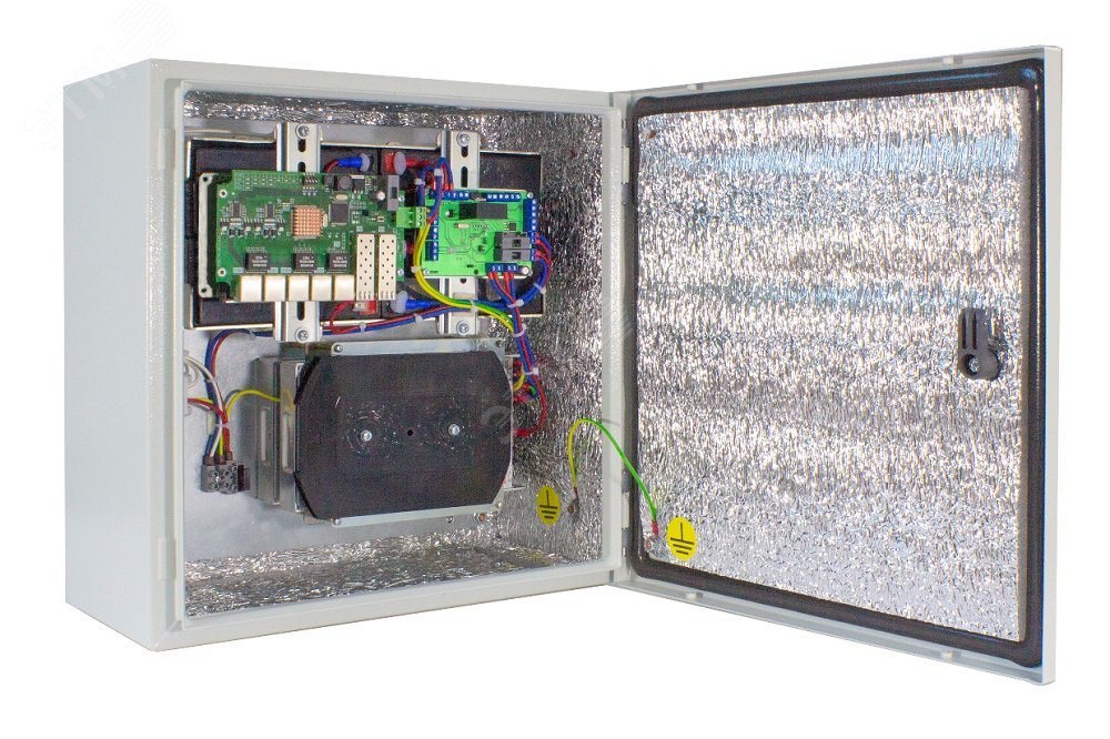 Коммутатор уличный 2хSFP 4хPoE+ 10/100 Base-Tx