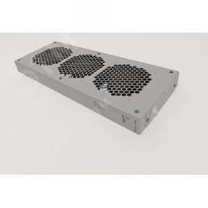 Модуль вентиляторный, 3 вентилятора, колодка, цвет черный