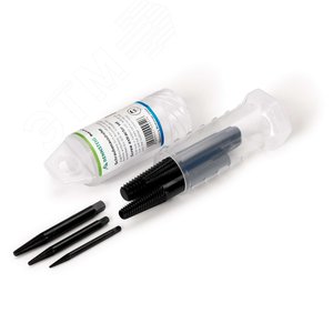 Набор экстракторов спиральных, 6 предметов, N1/2/3/4/5/6, M3 - M24, пластиковый цилиндрический кейс, для правой резьбы