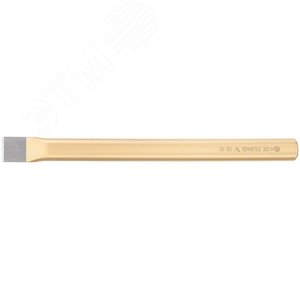 Зубило плоское DIN 6453, ширина резца 18 мм, (17 x 11) x 150 мм, плоско-овальный профиль, полировка