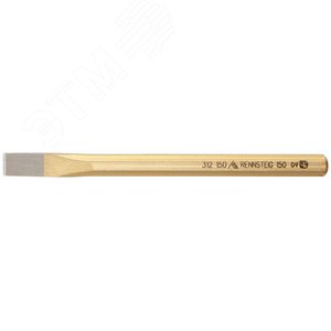 Зубило плоское DIN 6453, ширина резца 12 мм, 10 x 150 мм, 8-гранный профиль, лакировка