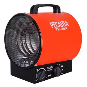 Пушка тепловая электрическая на 3 кВт, круглая