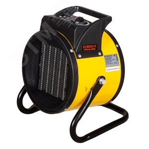 Пушка тепловая электрическая на 3 кВт, керамический нагреватель, круглый корпус