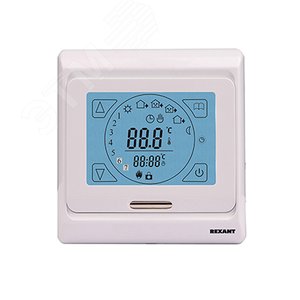 Терморегулятор сенсорный с автоматическим программированием, R91XT, 3680 Вт, REXANT