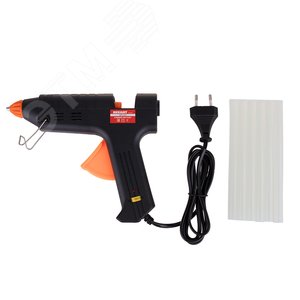 Пистолет клеевой, 60 Вт, диаметр 11 мм, с регулировкой температуры, кейс