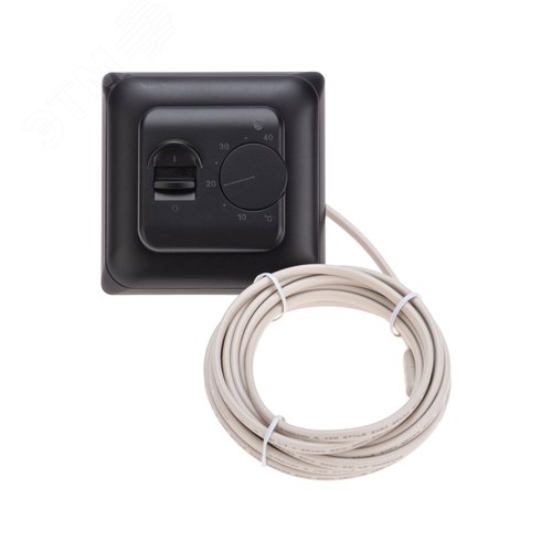 Терморегулятор механический R70XT с датчиком температуры пола и LED-индикатором 16А 5Вт черный