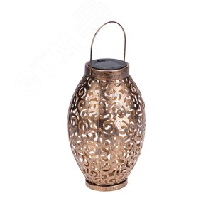 Светильник садовый Фенер, 3000К, встроенный аккумулятор, солнечная панель, коллекция Стамбул