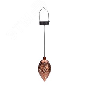 Светильник подвесной Фатих, 3000К, встроенный аккумулятор, солнечная панель, коллекция Стамбул