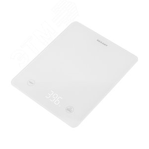 Весы кухонные электронные прямоугольной формы до 5 кг,цвет белый