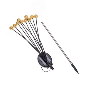 Светильник грунтовый Лалели, 3000К, встроенный аккумулятор, солнечная панель, коллекция Стамбул