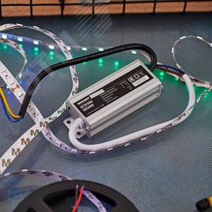 Источник питания тонкий 220 V AC/24 V DC 1 А 24 W с проводами, влагозащищенный (IP67)